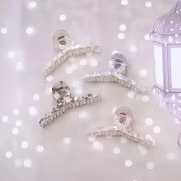 光炫斑斕醋酸×鯊魚夾×共四色