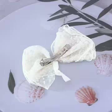 點點蕾絲薄紗蝴蝶結&times;蝴蝶髮夾&times;共二色