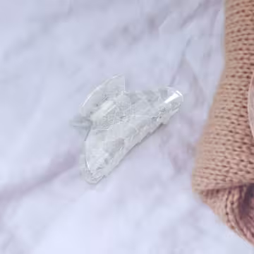 蕾絲印花壓克力×鯊魚夾×共二色