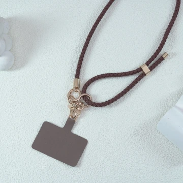皮革編織×長度可調×手機斜背雙勾掛繩×棕咖.avif