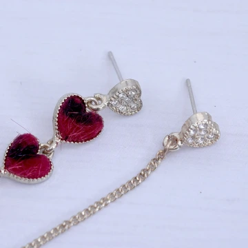 朱槿磚紅璀金亮面×穿戴式手指甲片×二十四入 .avif