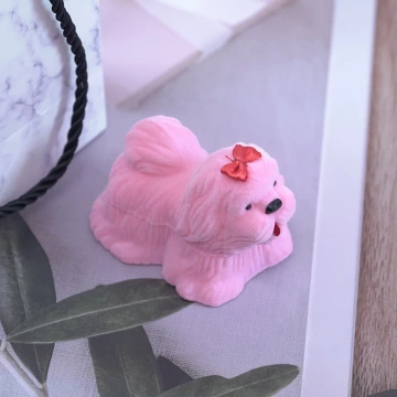 粉紅小狗&times;適用戒指/項鍊/手鍊&times;絨布盒.avif