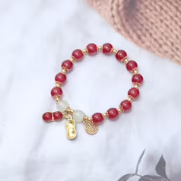 祿意花生&times;固定式串珠手鍊&times;共二色