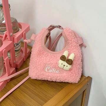 Cutie小兔羊羔捲毛&times;斜背包&times;白色.avif