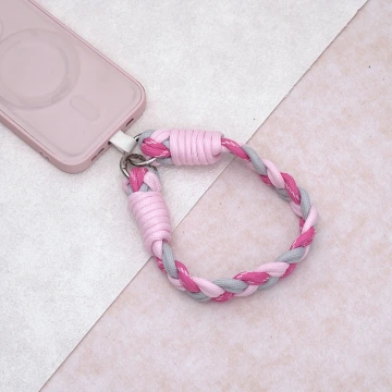 三色麻花辮&times;手機腕帶掛繩&times;紅綠橘.avif