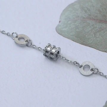 316鋼飾&times;羅馬數字小蠻腰 &times;手鍊&times;銀色.avif