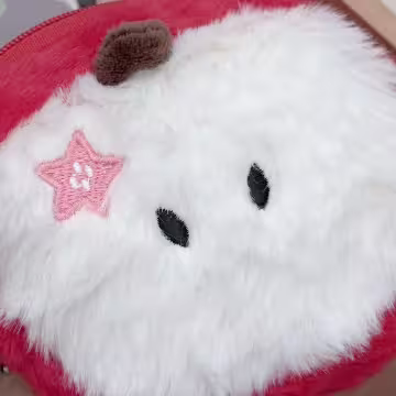 紅蘋果毛絨絨&times;掛件零錢包