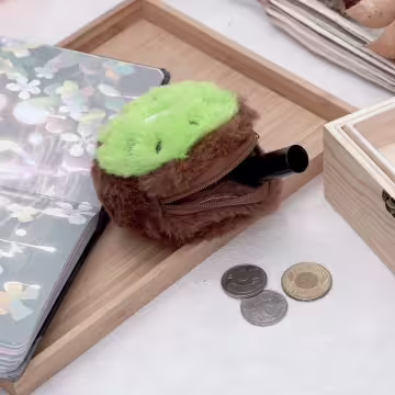 奇異果毛絨絨&times;掛件零錢包