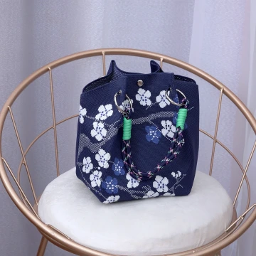 巴黎米蘭&times;針織手提袋&times;黑色.avif