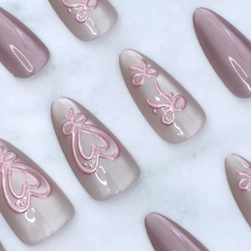 紫花蝴蝶結&times;U型耳夾.avif