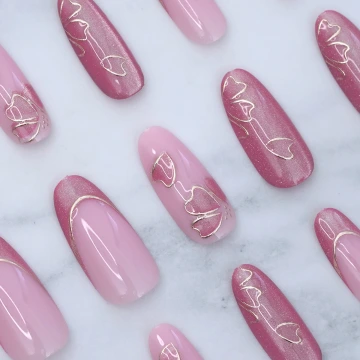 桃花盛開&times;三角耳夾.avif