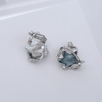 星夜貓咪&times;不對稱三角耳夾.avif