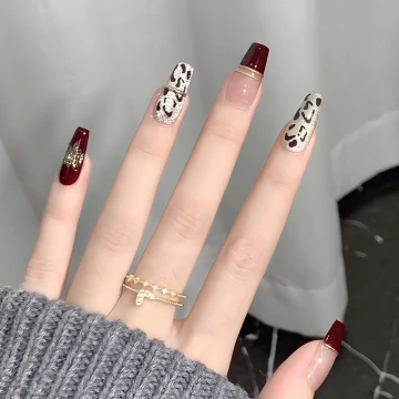 貓眼繽紛小花亮面×穿戴式手指甲片×二十四入.avif