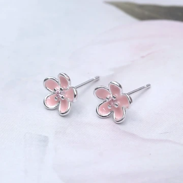 925銀針&times;桃花開&times;耳針.avif