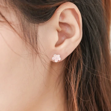 925銀針&times;桃花開&times;耳針.avif