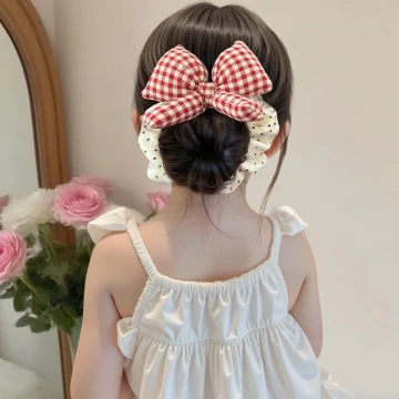 甜美藍花刺繡&times;大腸髮束.avif